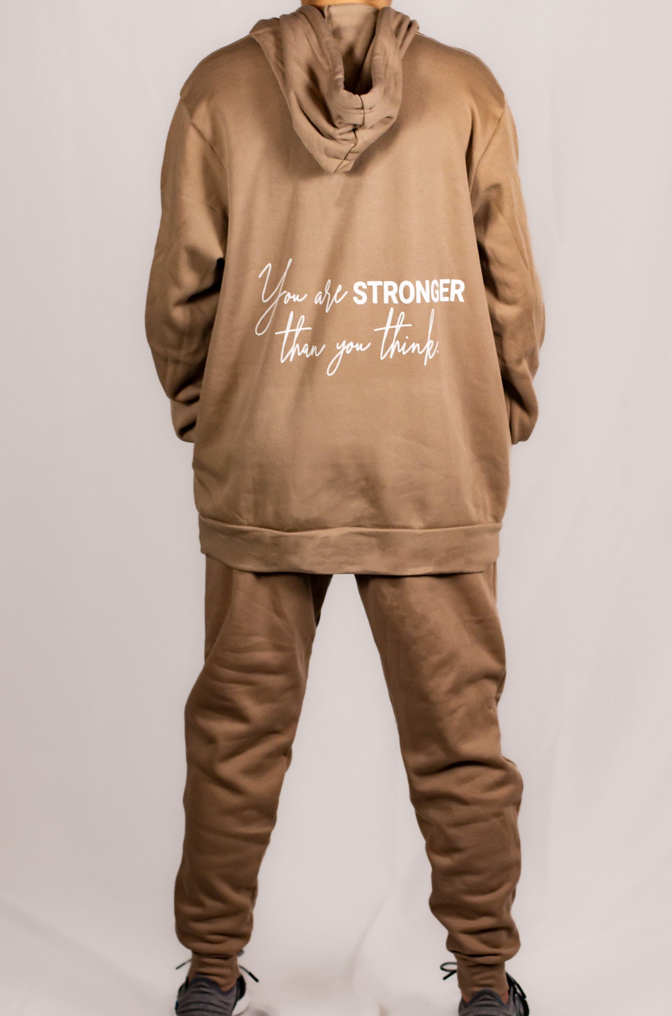 Soft Mocha Tan Cotton/Polyester Joggers (Unisex Matching Set)