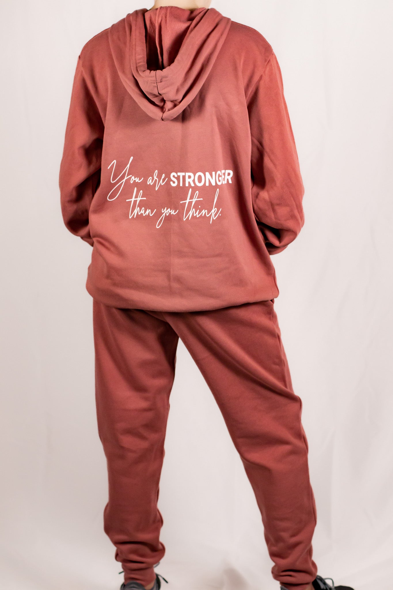 Soft Mauve Pink Cotton/Polyester Joggers (Unisex Matching Set)
