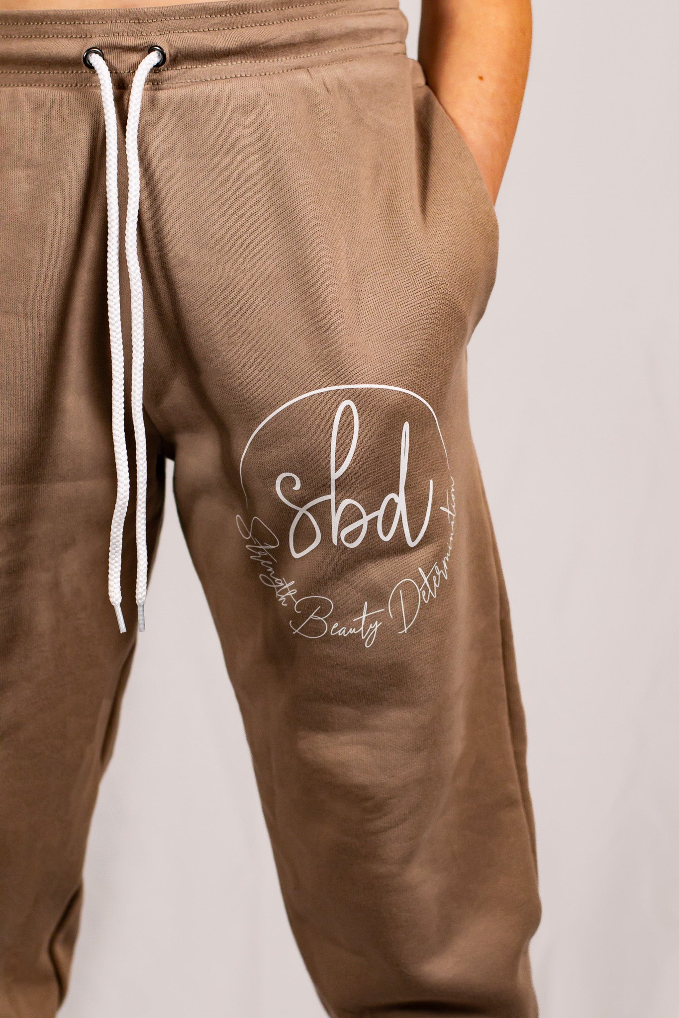 Soft Mocha Tan Cotton/Polyester Joggers (Unisex Matching Set)
