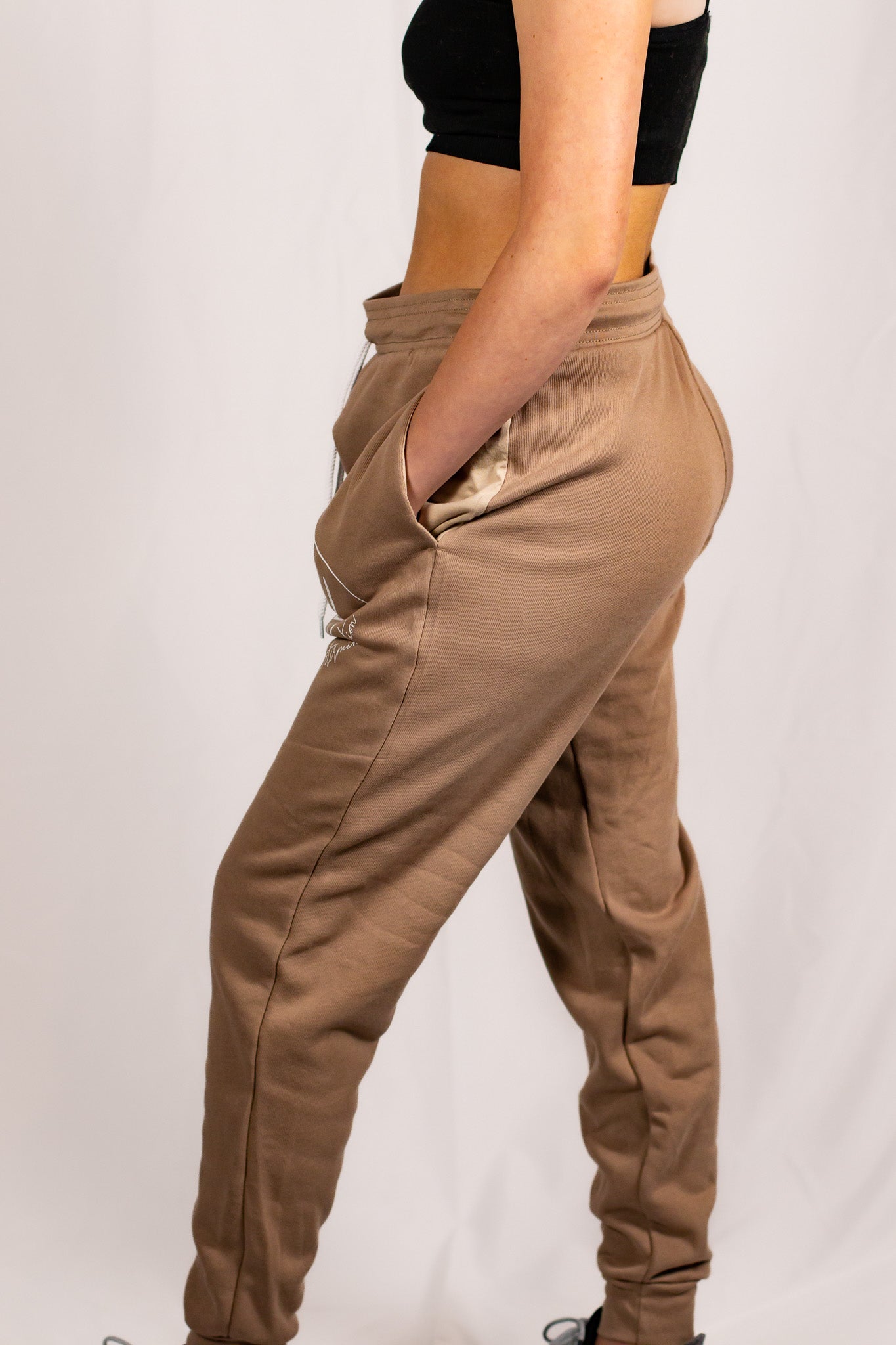 Soft Mocha Tan Cotton/Polyester Joggers (Unisex Matching Set)