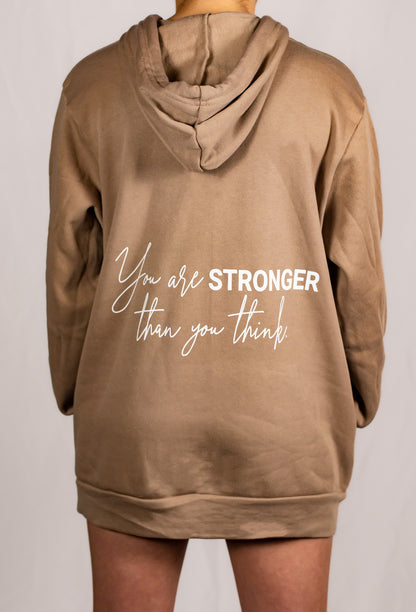 Soft Mocha Tan Cotton/Polyester Pullover Sweatshirt (Unisex Matching Set)