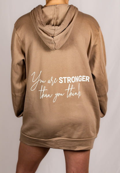 Soft Mocha Tan Cotton/Polyester Pullover Sweatshirt (Unisex Matching Set)