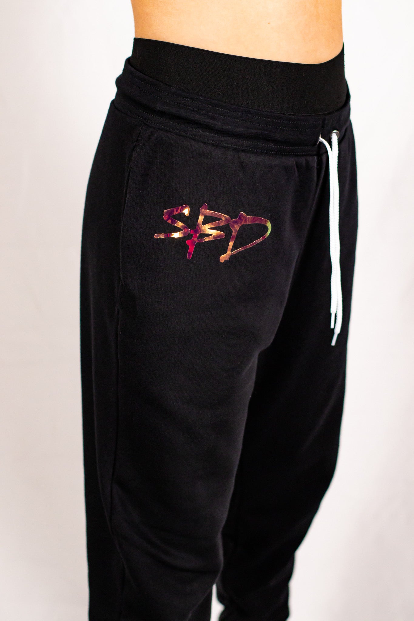 Black Soft Unisex Joggers (Holographic SBD Logo)
