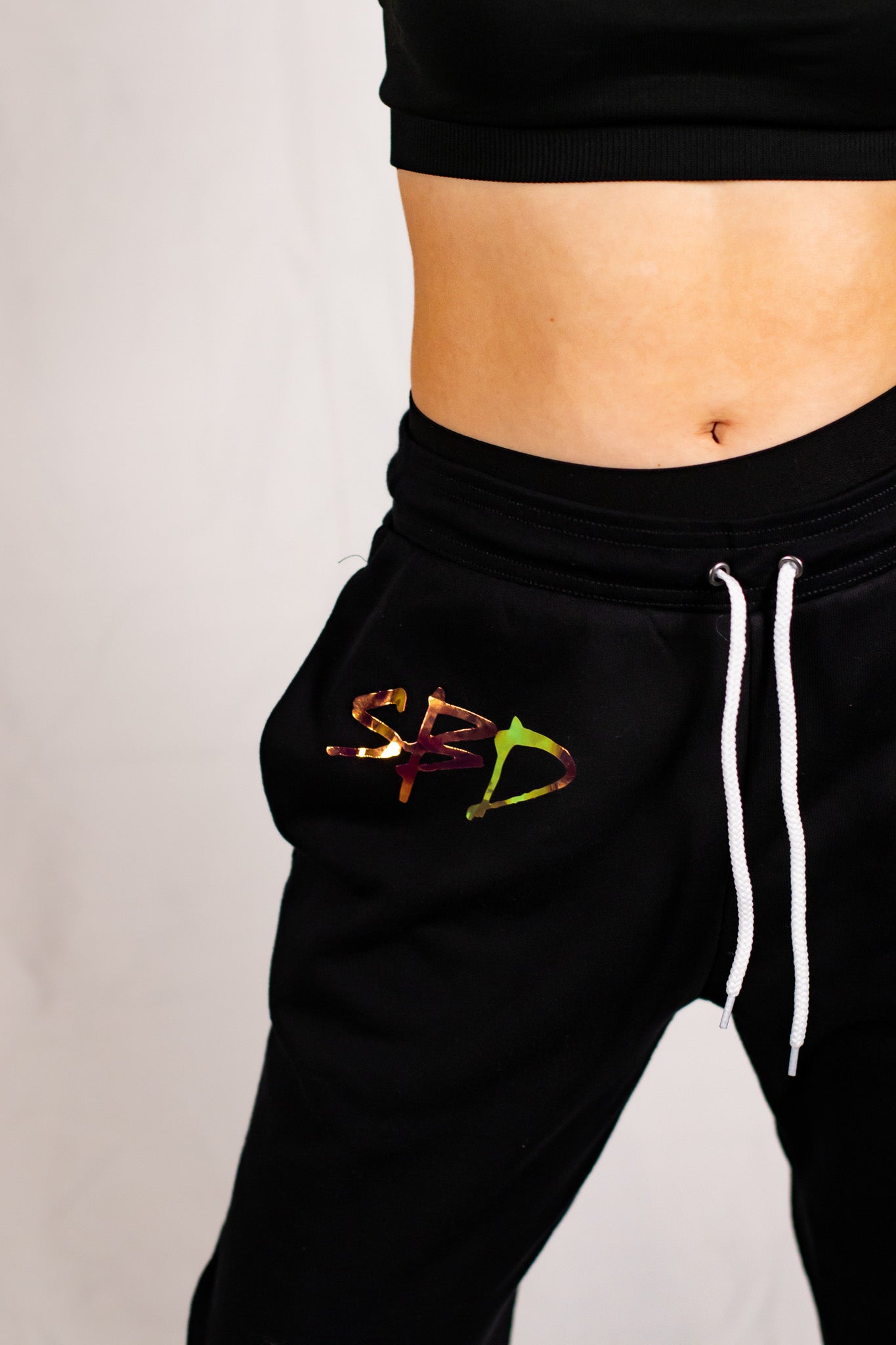 Black Soft Unisex Joggers (Holographic SBD Logo)