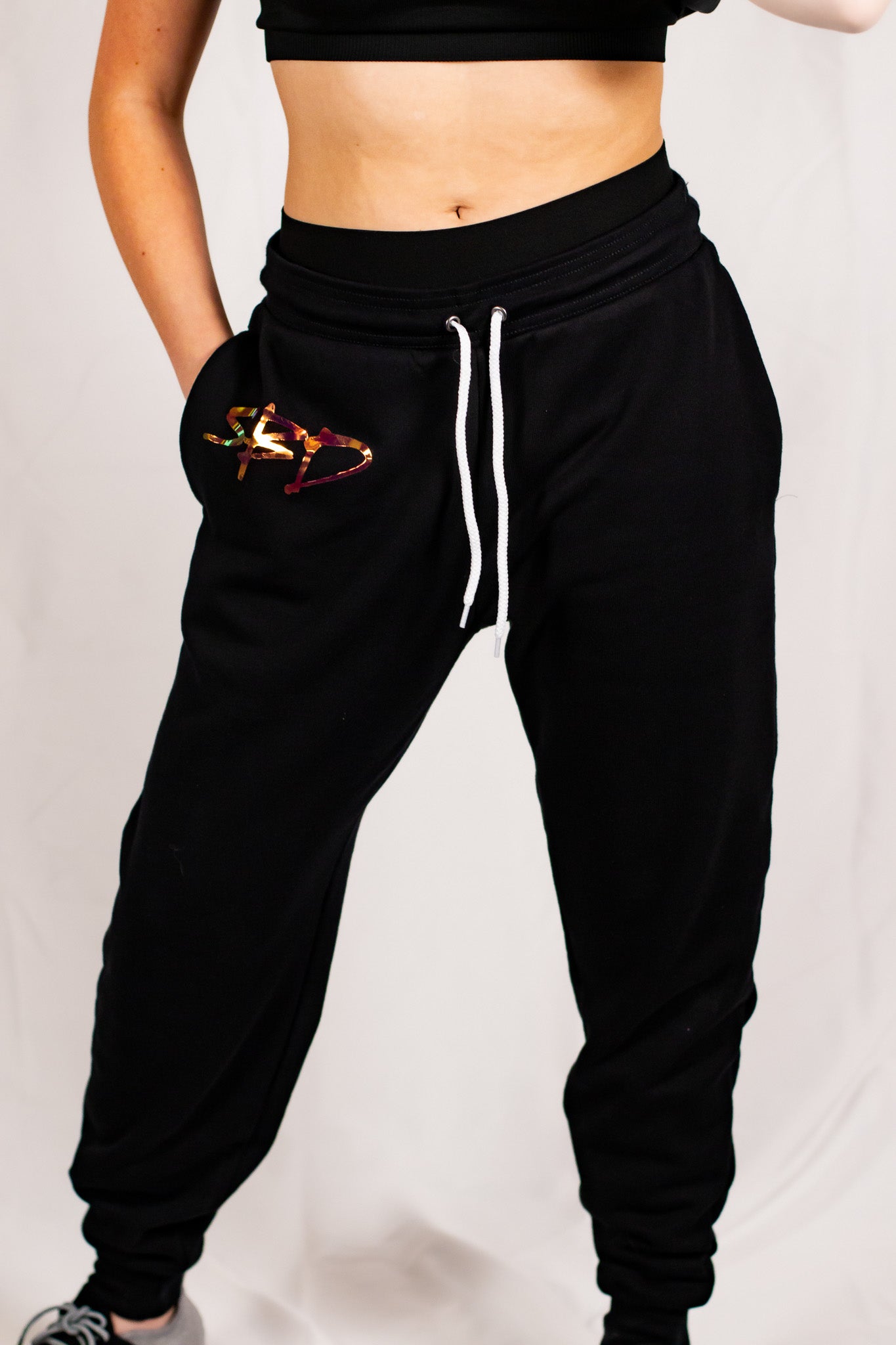 Black Soft Unisex Joggers (Holographic SBD Logo)