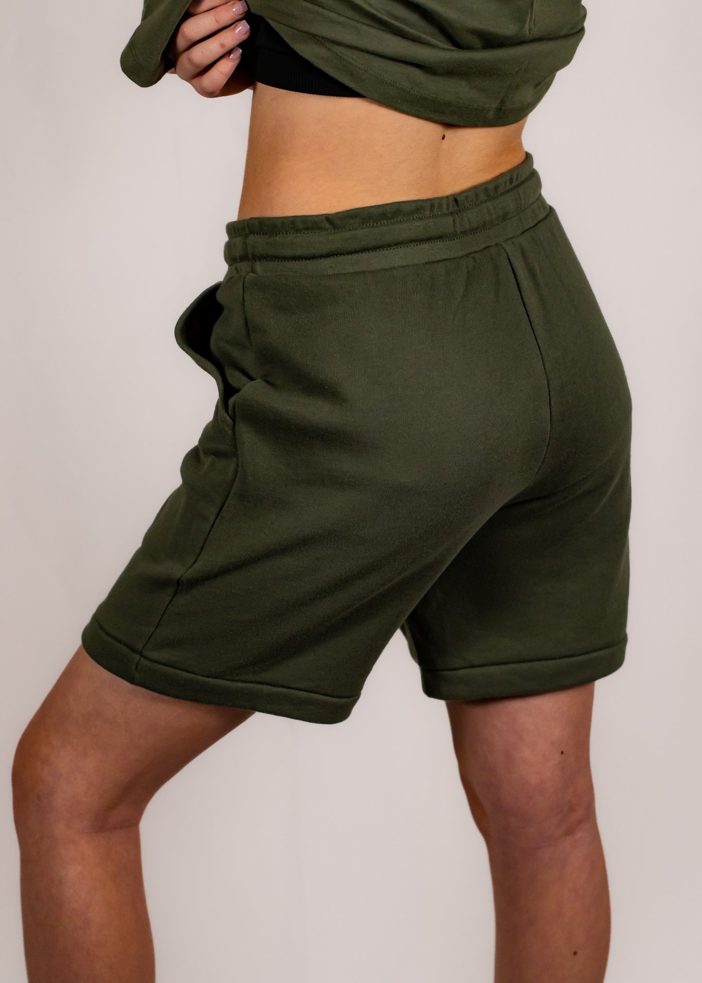 Military Green Unisex Shorts (Holographic SBD Logo)