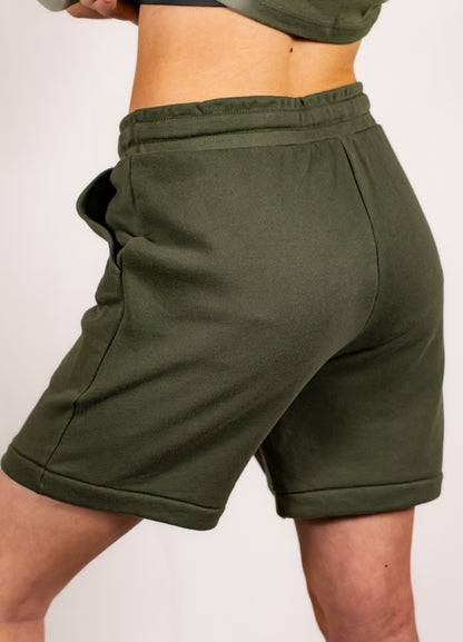 Military Green Unisex Shorts (Holographic SBD Logo)