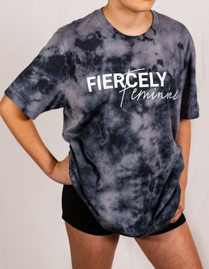 Unisex Black and Gray Tie Dye T-Shirt