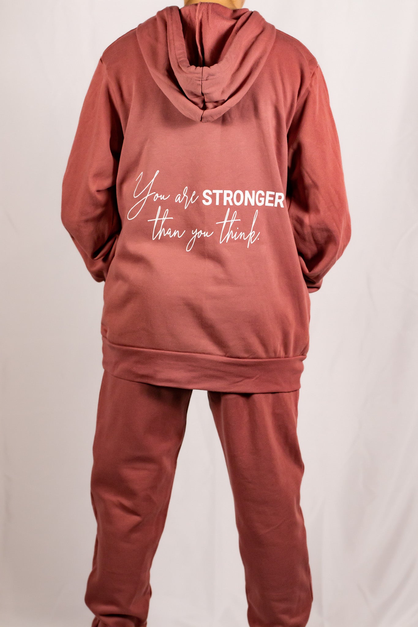 Soft Mauve Pink Cotton/Polyester Pullover Sweatshirt (Unisex Matching Set)
