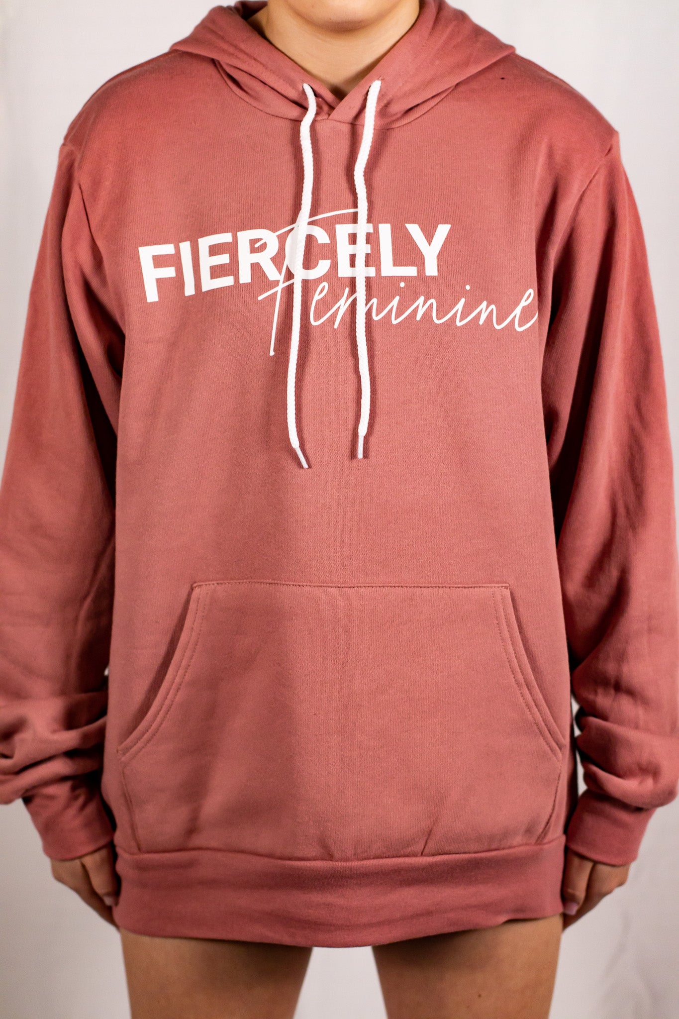 Soft Mauve Pink Cotton/Polyester Pullover Sweatshirt (Unisex Matching Set)